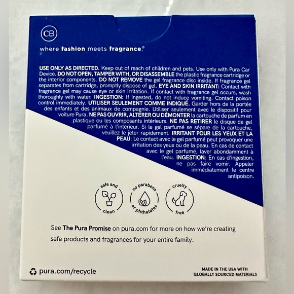 New! Capri Blue Volcano x Pura car refill - Picture 2 of 3